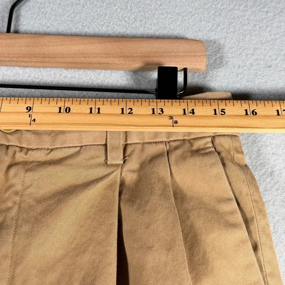 Banana Republic Smithfield Mens Tan Pleated Cotton Chino Pants 30x30 136459-07